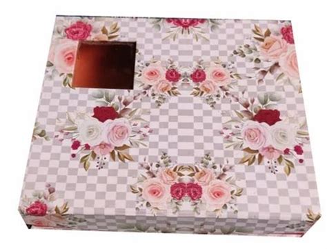 Single Wall 3 Ply Lithography Offset Printed Square Gift Packaging Box