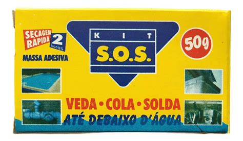 Sos Cola Massa Adesiva De Secagem Rápida Veda Solda 60g Parcelamento