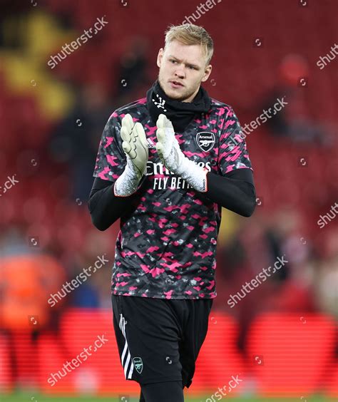 Arsenal Goalkeeper Aaron Ramsdale Warms Editorial Stock Photo Stock