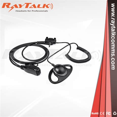 2 Wire Surveillance Earpiece For Two Way Radio Hytera Pd602 Pd705