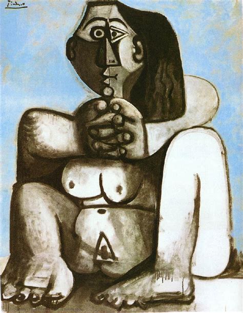 Reproductions D art De Musée Seated female nude 1959 de Pablo Picasso