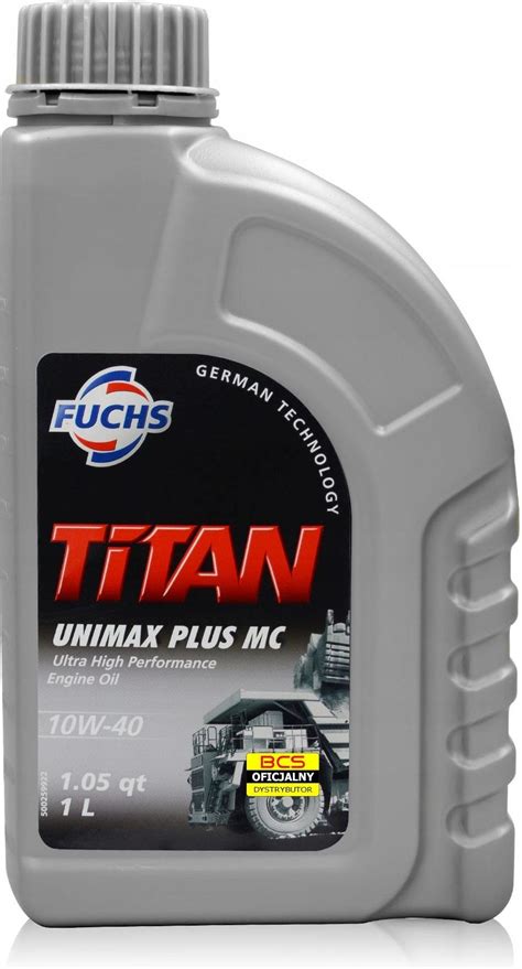 Olej Silnikowy Fuchs Titan Unimax Plus Mc 10W40 1L Dystr Opinie I