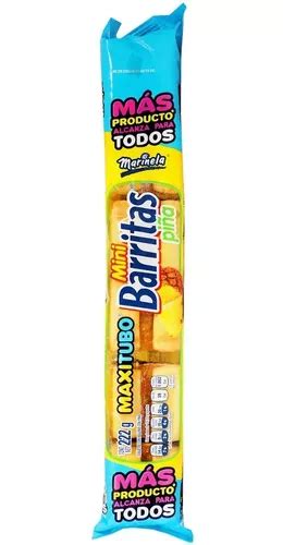 Mini Barritas Marinela Piña Maxi Tubo 222 G MercadoLibre