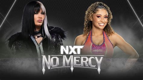 Nxt No Mercy Blair Davenport Vs Kelani Jordan Nxtnomercy Wwe K