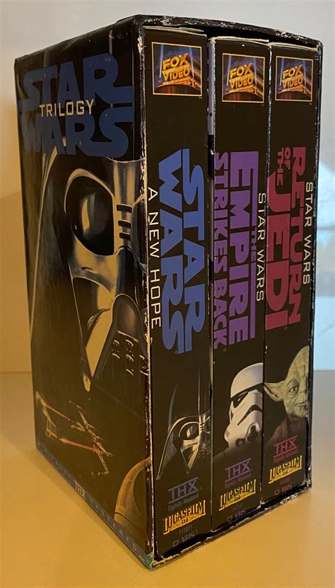 Star Wars Trilogy 1995 Vintage VHS Movie Cassette Tape Box Set Etsy