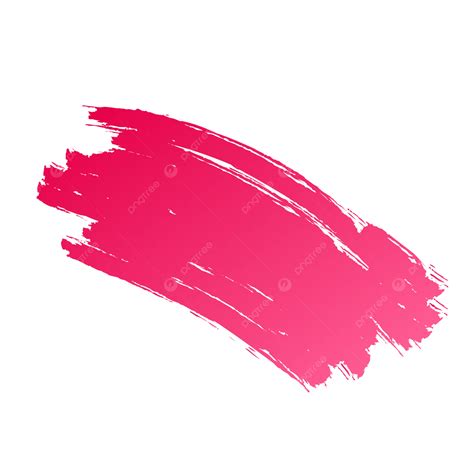 Pink Gradient Paint Brush Stroke Vector Pink Brush Stroke Png And