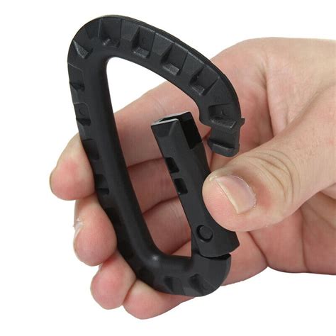 Outdoor Pcs Carabiner D Ring Key Chain Clip Hook Camping Buckle Snap