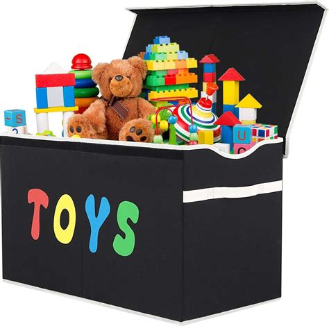 Yoloxo Toy Box Chest Collapsible Sturdy Storage Bins With Lids Extra