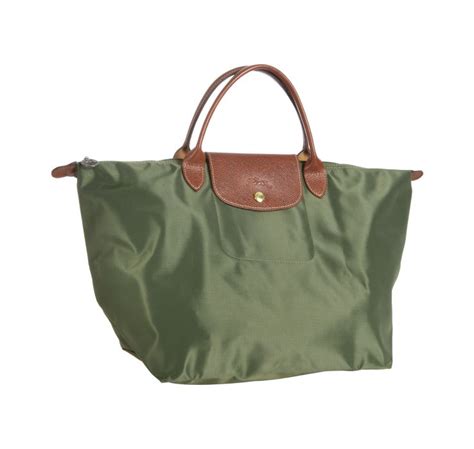 Lyst Longchamp Loden Nylon Le Pliage Medium Folding Tote In Green