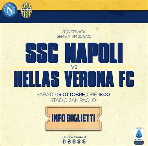 Info Biglietti Napoli Hellas Verona Hellas Live