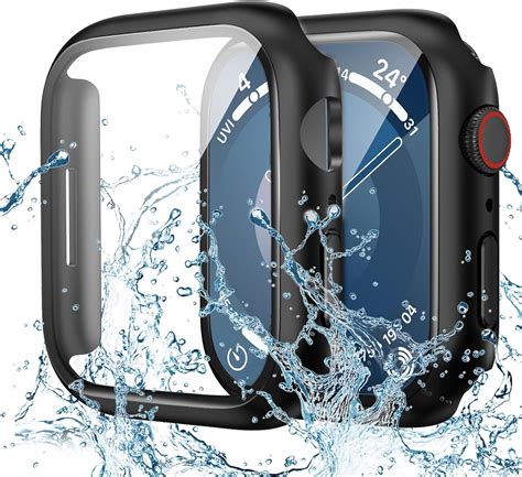 Goton Waterproof Case For Apple Watch Series 9 8 7 Screen Protector