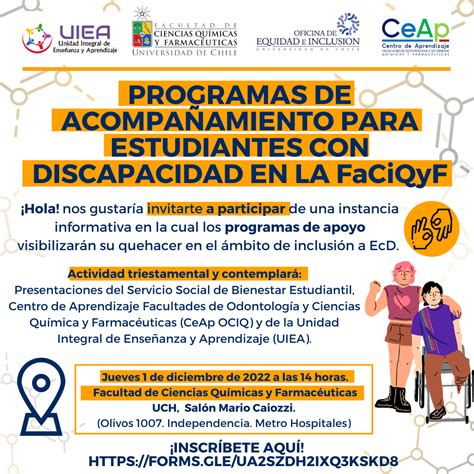 Programas de acompañamiento para estudiantes con discapacidad en la