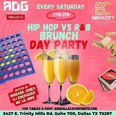 Aog Presents So Anxious Saturdays Hip Hop Vs Rnb Trivia Brunch Day