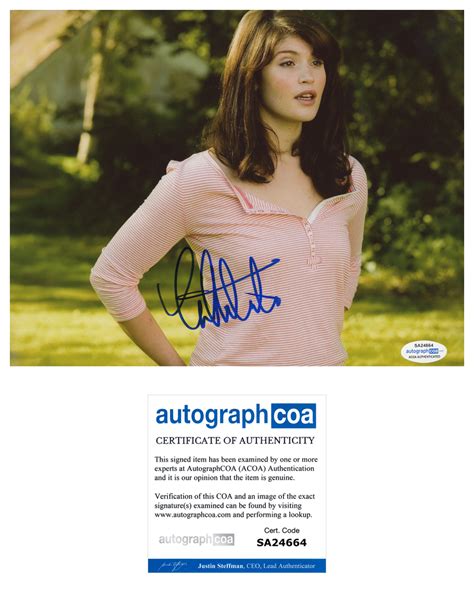 Gemma Arterton Signed Autograph 8x10 Photo Sexy ACOA #3 | Outlaw Hobbies Authentic Autographs