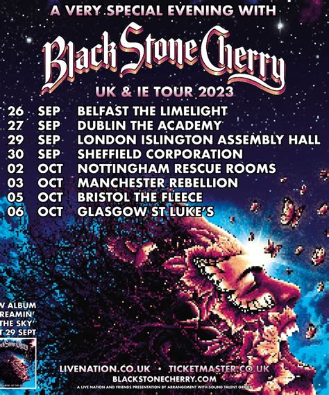 Black Stone Cherry - UK & IE Tour 2023 - 29 September 2023 - Islington Assembly Hall - Event/Gig ...