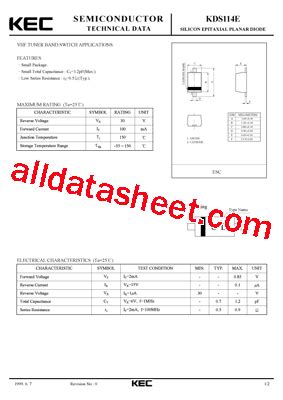 Kds E Datasheet Pdf Kec Korea Electronics