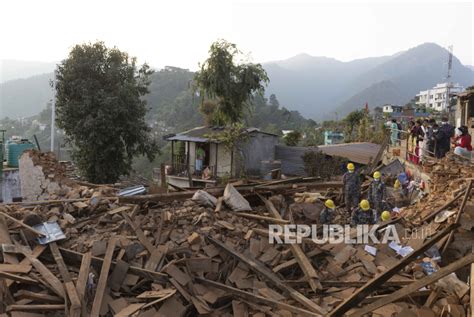 Gempa Bumi Di Nepal Tewaskan 157 Warga Republika Online