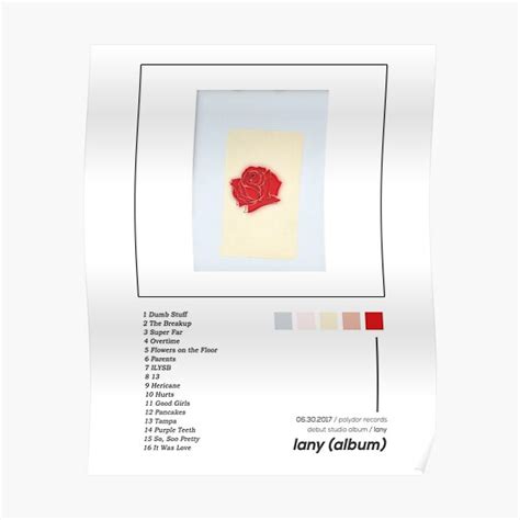 "LANY Lany Album Cover Poster" Poster for Sale by mchda | Redbubble