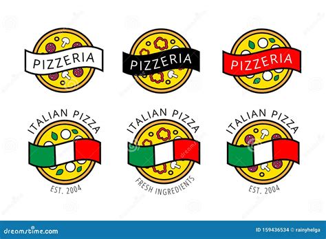 Original Logo Collection For Pizza House Products Cafe Restaurant