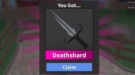 Unboxing My First Ever Godly In Mm2 Godly Deathshard Youtube