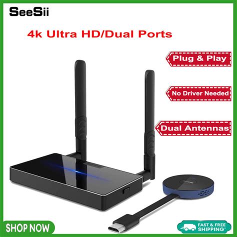 Seesii Wireless Hdmi Transmitter And Receiver Kits Full Hd K Hz G