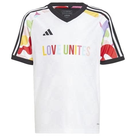 Adidas Trænings T Shirt Tiro Pride Hvidmulticolor Børn Unisportdk