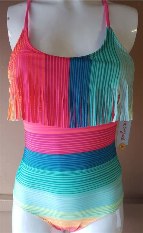 Nwt Girls Rainbow Pc Bikini Size Large Property Room