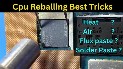 Cpu Reballing Tricks How To Reballing Cpu Youtube