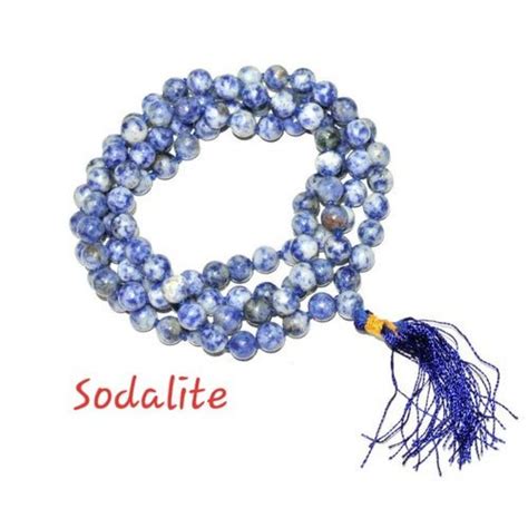 Blue White Sodalite Agate Japa Mala At Rs Piece In Khambhat Id