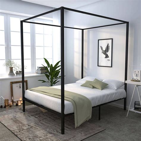 Yitahome | Metal Queen Size Canopy Bed Frame