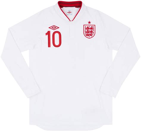 2013 England U 21 Match Issue Home L S Shirt Ince 10