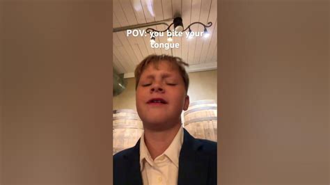 Pov You Bite Your Tongue Youtube