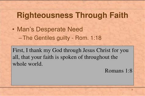 PPT - Righteousness Through Faith PowerPoint Presentation, free ...