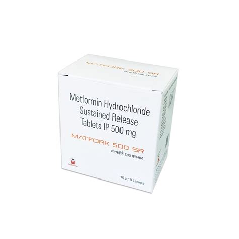 Metformin Sustained Release Tablets 500 Mg Matfork 500 Sr At ₹ 185
