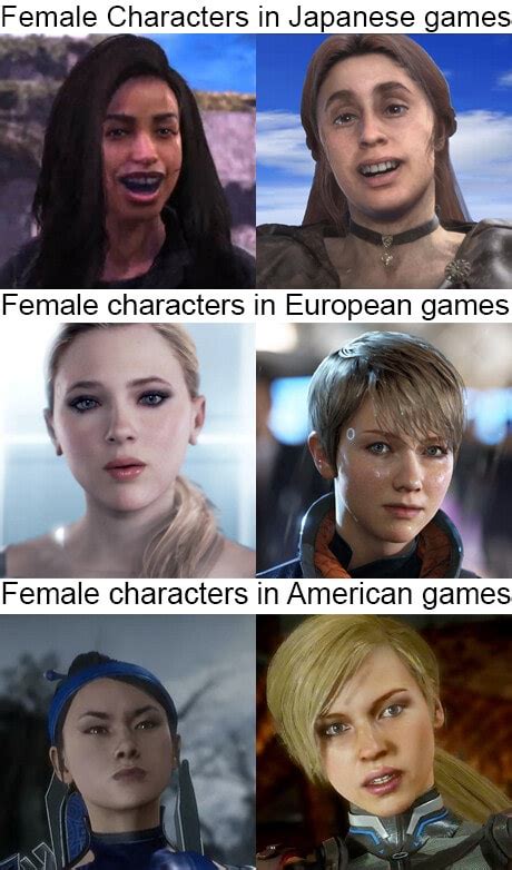 Female Cnharaciers In Games Female Characters In Japanese Games