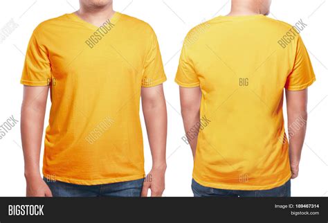 Orange T Shirt Mock Image And Photo Free Trial Bigstock