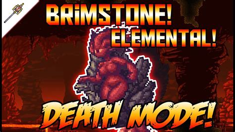 How To Beat Brimstone Elemental In Death Mode Terraria Calamity Mod