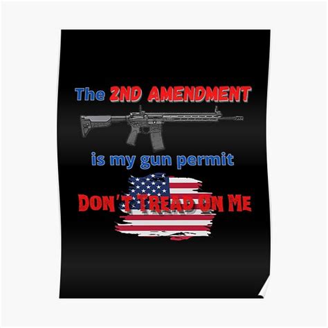 The 2nd Amendment Is My Gun Permit Poster For Sale By Vikingman71