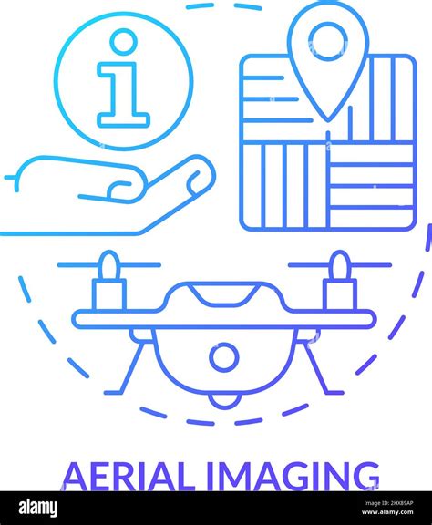 Aerial Imaging Blue Gradient Concept Icon Stock Vector Image And Art Alamy