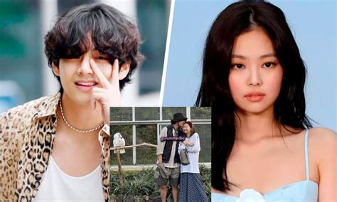 ¡sí Estuvieron En Jeju Filtran Fotos De V De Bts Y Jennie De Blackpink