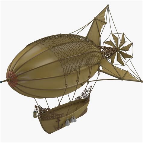 Airship 3d Model 35 Max Obj 3ds Fbx Free3d