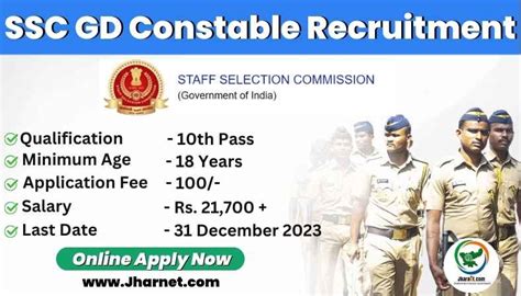 SSC GD Constable Recruitment 2025 Online Apply