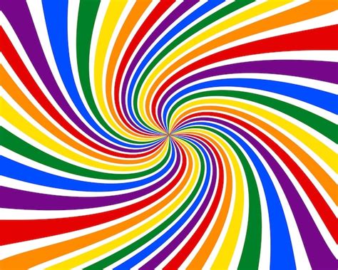 Fondo Espiral Abstracto De Los Colores Del Arco Iris De La Bandera Lgbt