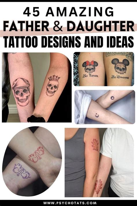 Heartfelt Father Daughter Tattoo Designs