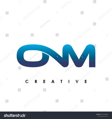 Om Letter Logo Design Vector Stock Vector Royalty Free 1825486949