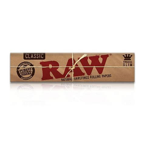 Raw Classic Kingsize Slim Rolling Papers Havana House