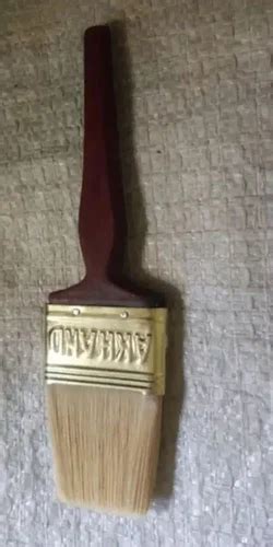 Wooden Akhand Mm Maroon Flat Paint Brush For Wall Painting Size