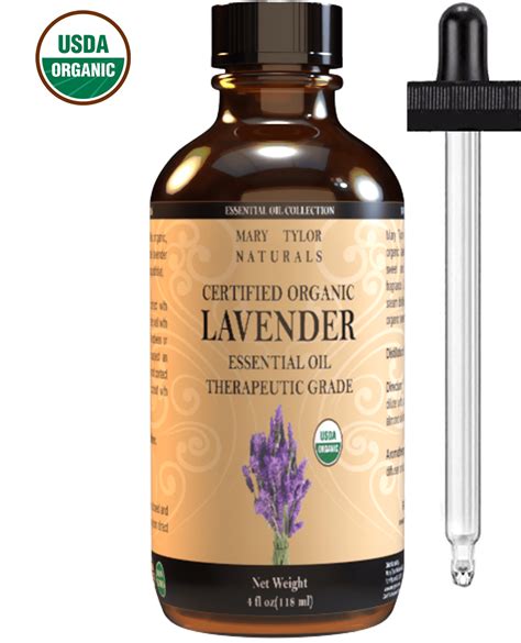 Organic Lavender Essential Oil 4 Oz Usda Certified Organic By Mary