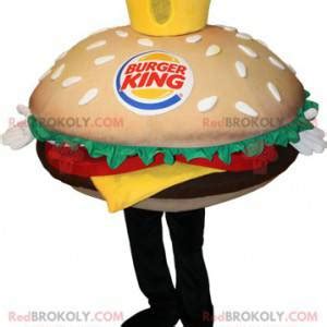 Giant hamburger mascot. Burger King Mascot - Our Sizes L (175-180CM)