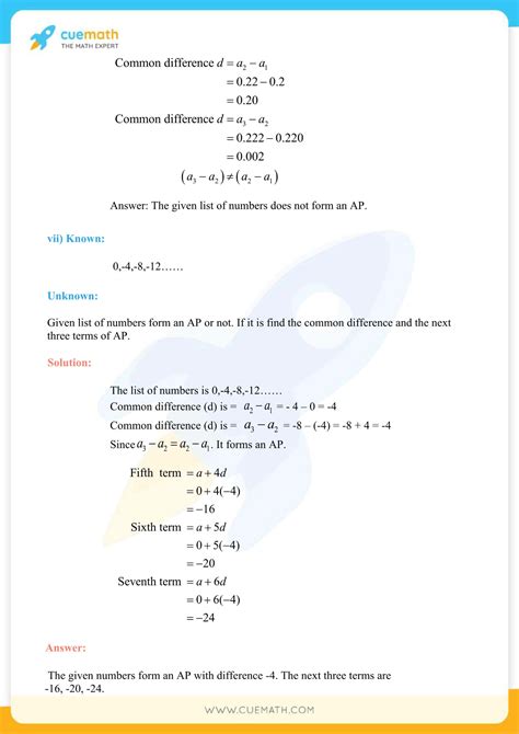 Ncert Solutions Class 10 Maths Chapter 5 Exercise 51 Arithmetic